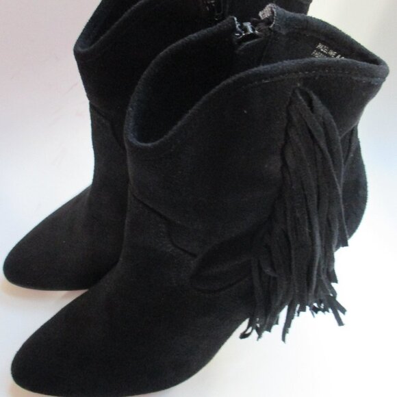 ZIGI GIRL HAZELINA FRINGE ANKLE BOOTS  SIZE 8.5 - Picture 2 of 15